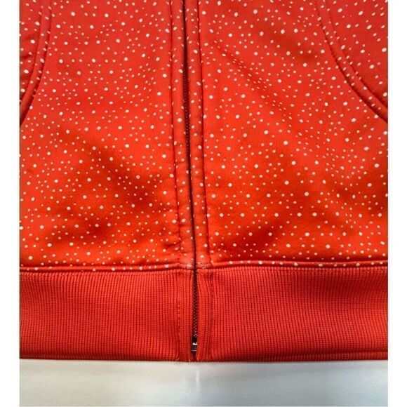 Burton Girls Orange White Dot Fleece Full Zip Hoodie Burton Embroidered Size XL - Picture 10 of 14